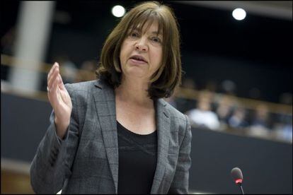 La eurodiputada alemana Rebecca Harms, copresidenta de Los Verdes.