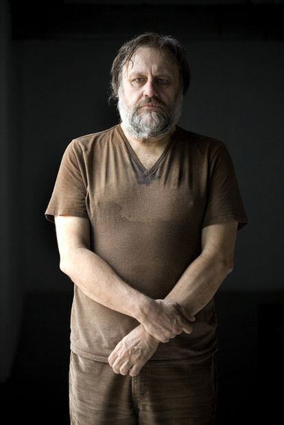 El filósofo esloveno Slavoj Zizek, el lunes en Barcelona.