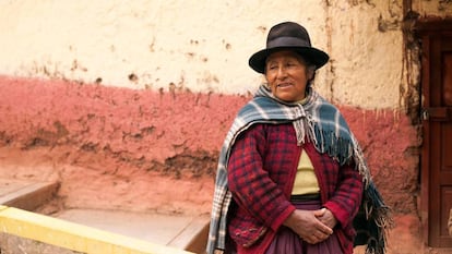 Mujer ind&iacute;gena en Pasco, Per&uacute;.