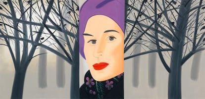 ‘January 3, 1993’, de Alex Katz, uno de lienzos que se podrán ver en la exposición de paisajes del artista neoyorquino que inaugurará el 23 de octubre el museo Guggenheim de Bilbao.