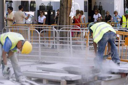 Los trabajos en la céntrica calle madrileña acometen su recta final