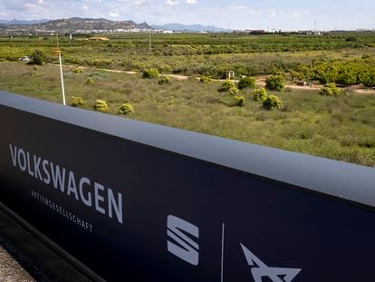 Terrenos en el término municipal de Sagunto donde se instalará la gigafactoría.