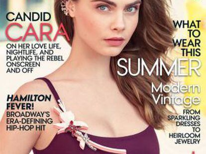 La portada de &#039;Vogue&#039; USA del mes de julio protagonizada por Cara Delevingne.