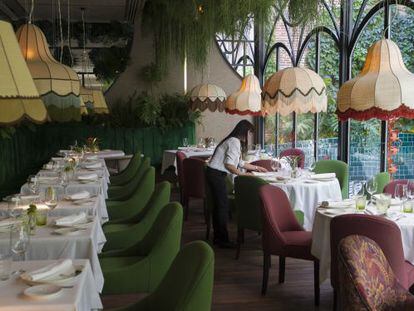 Comedor del restaurante Amaz&oacute;nicos, en Madrid. 