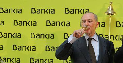 Rodrigo Rato, durante la salida a Bolsa de Bankia.