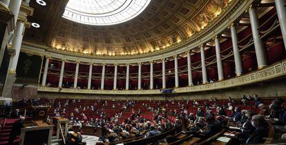 Miembros del parlamento francés en la Asamblea Nacional.
