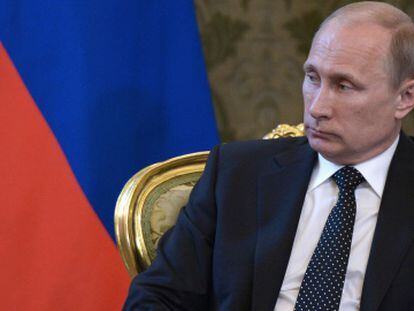 El presidente ruso, Vlad&iacute;mir Putin, el viernes durante una reuni&oacute;n en el Kremlin