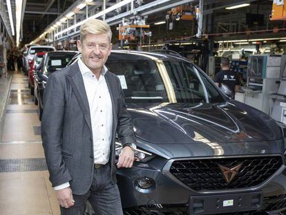 El nuevo presidente de Seat y CEO de Cupra, Wayne Griffiths, este martes en Martorell (Barcelona).