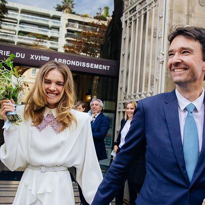 Natalia Vodianova y Antoine Armault el día de su boda.