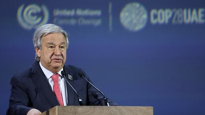 António Guterres, en la COP 28 el jueves.