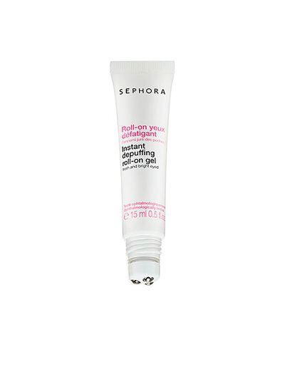 Sephora nos propone este gel antiojeras roll on, que promete luchar fuertemente contra las bolsas, las arrugas y las ojeras. No contiene parabenos ni sulfatos. (14 euros)