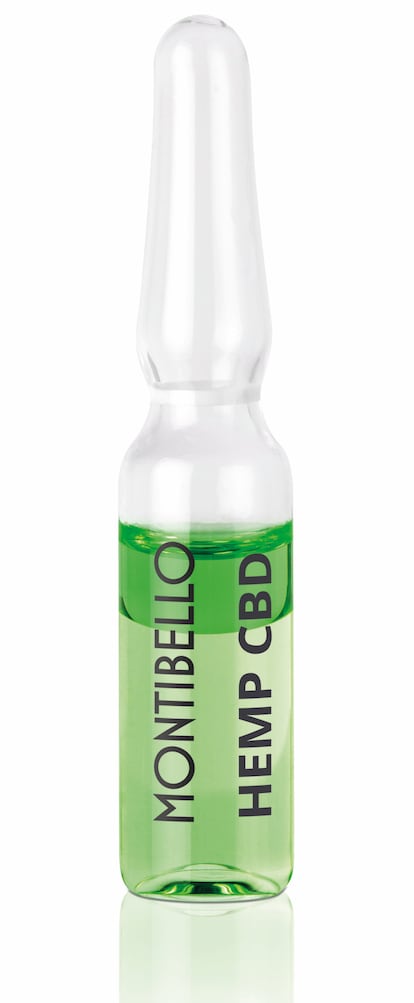 Vial Hemp CDB de Montibello (25,55 €; caja de 7 viales). Compra por 25,55 en Cosméticos 24h.