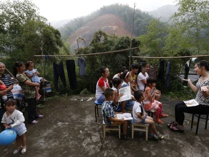 Menores abandonados por sus familias en Quzhou (China) en una imagen de junio de 2014.