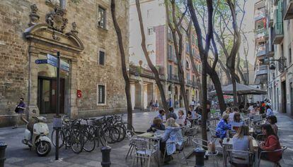 La plaza del Bon Succés de Barcelona.