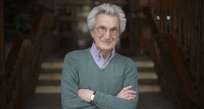 Antonio Negri, retratado a su paso por Madrid.