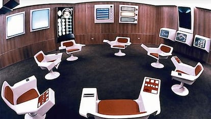 Imagen del extinto proyecto chileno Cybersyn.