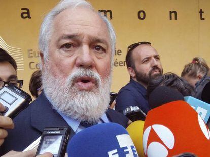 Miguel Arias Ca&ntilde;ete, en una reciente comparecencia en Bruselas.