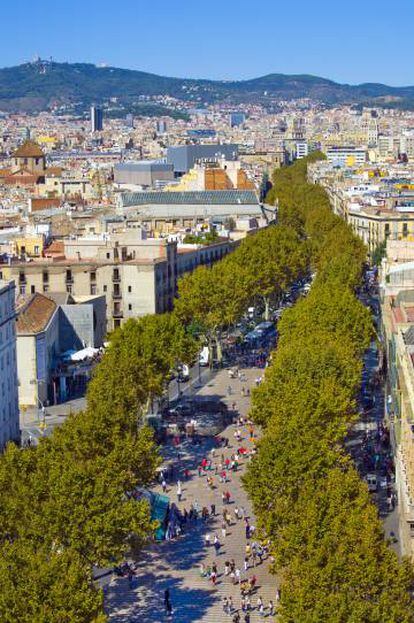 Las Ramblas de Barcelona, uno de los enclaves del Día de Sant Jordi.