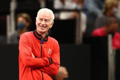John McEnroe, durante la última edición de la Laver Cup, el pasado mes de septiembre en Boston.