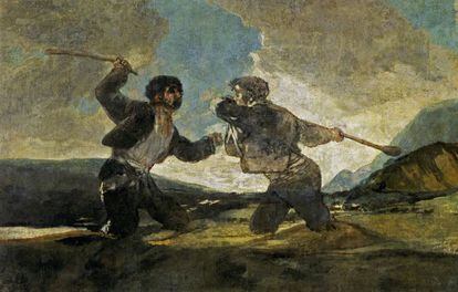 &#039;El duelo a garrotazos&#039; de Goya se ha convertido en s&iacute;mbolo de violencia cainita entre humanos.