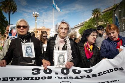 Una concentración de las Madres de Plaza de Mayo, en Buenos Aires, el pasado jueves.