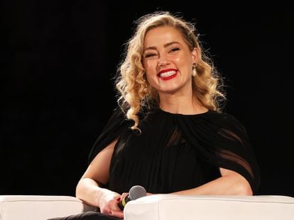 La actriz Amber Heard, en el 69º Festival de Taormina (Italia), el 24 de junio de 2023.