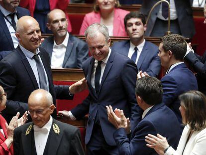 Fran&ccedil;ois de Rugy tras ser elegido presidente de la Asamblea Nacional