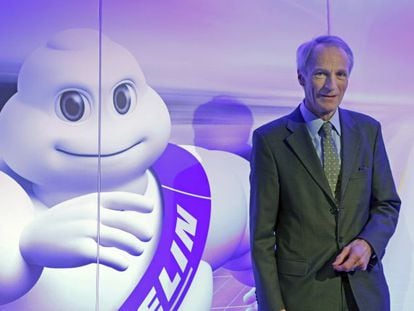 Jean-Dominique Senard, consejero delegado de Michelin, en la presentaci&oacute;n de resultados