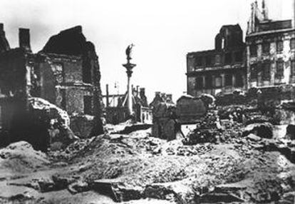 Varsovia, tras la invasión de los nazis en 1939.