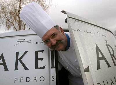 Pedro Subijana, fotografiado el jueves en su restaurante, Akelarre, en el monte Igueldo de San Sebastián.