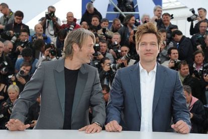 El actor Mads Mikkelsen y el director Thomas Vinterberg