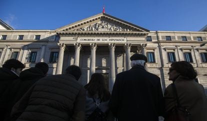 Fachada del Congreso de los Diputados.