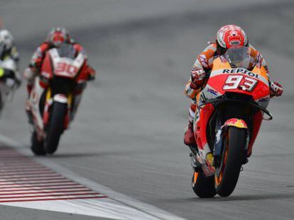 Marc Márquez, en el circuito de Sepang.