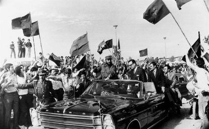 Fidel Castro y Salvador Allende, en Chile en 1971.