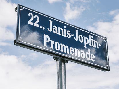 Paseo de Janis Joplin en el barrio de Aspern, en Viena.
