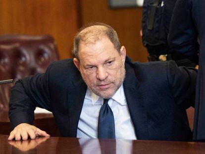 El ex productor de Hollywood, Harvey Weinstein, en un tribunal de Manhattan, Nueva York. 