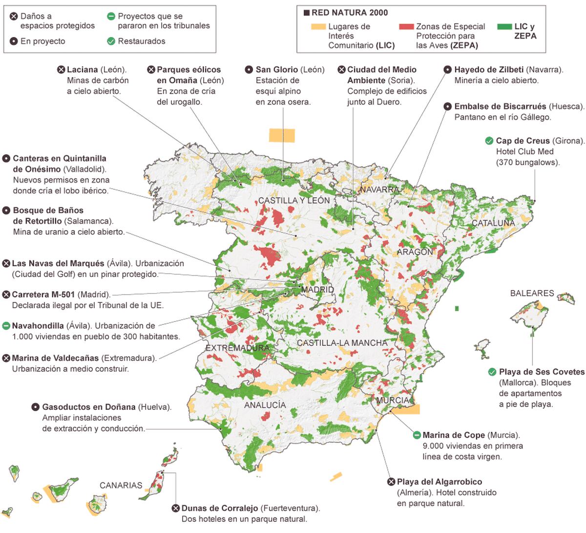 Agresiones a la Red Natura 2000 | Sociedad | EL PAÍS