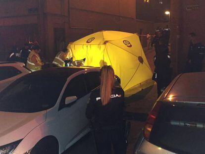 Hospital de campaña montado por el Samur para atender a las víctimas.