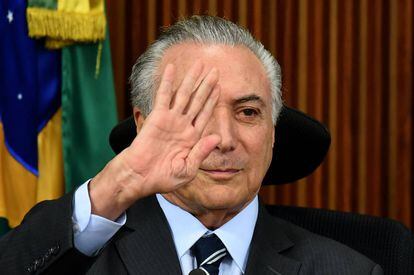 Temer, este mi&eacute;rcoles en Brasilia.