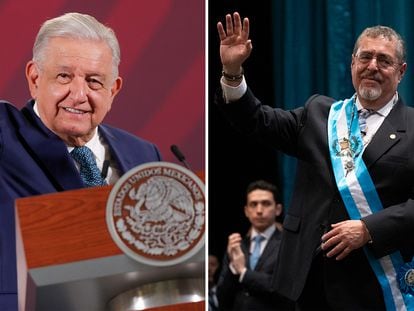 Andrés Manuel López Obrador y Bernardo Arévalo