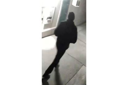 The silhouette of the declared subject "person of interest" by Stockton Police.