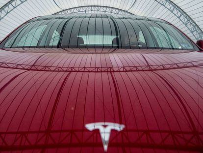 Frontal del Tesla Model 3 fotografiado en Ruckersville, Virginia (EE UU). 