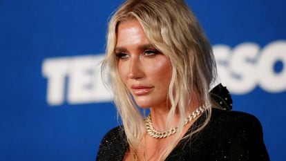 La cantante Kesha en la 'premiere' de la segunda temporada de la serie 'Ted Lasso' en West Hollywood (California), el 15 de julio de 2021.