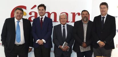 Gonzalo Quintero, Francisco Caamaño, Pascual Sala, José María Gimeno y Adolfo Díaz Ambrona.