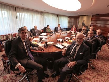Los magistrados del Tribunal Constitucional el pasado 15 de diciembre.