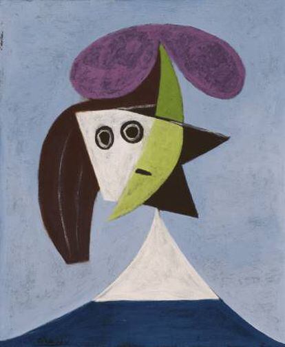 'Mujer con sombrero' (Olga) (1935), de Pablo Picasso, que forma parte de la muestra 'Picasso Portraits'.