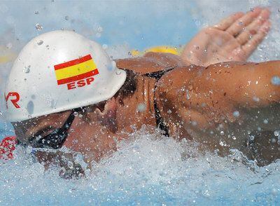 El nadador español, durante la prueba en Roma