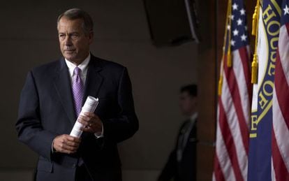 El líder republicano de la Cámara de Representantes, John Boehner.