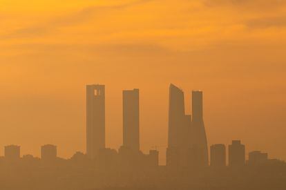 Contaminación del aire en Madrid, el pasado enero.