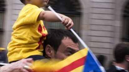 Los independentistas marchan por la secesión el 11 de septiembre de 2013.